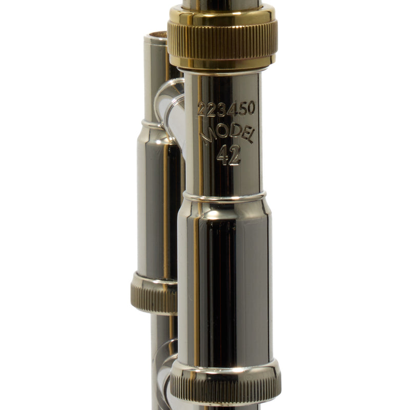 Bach Model LT42B Professional Trombone with Gold Brass Bell SN 223450 OPEN BOX- for sale at BrassAndWinds.com