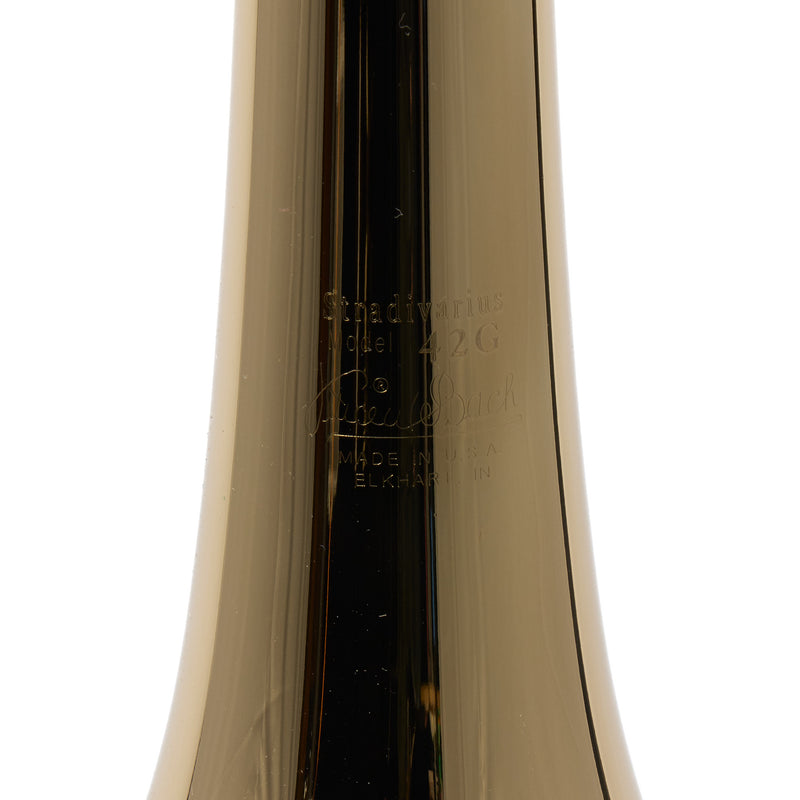 Bach Model LT42B Professional Trombone with Gold Brass Bell SN 223450 OPEN BOX- for sale at BrassAndWinds.com