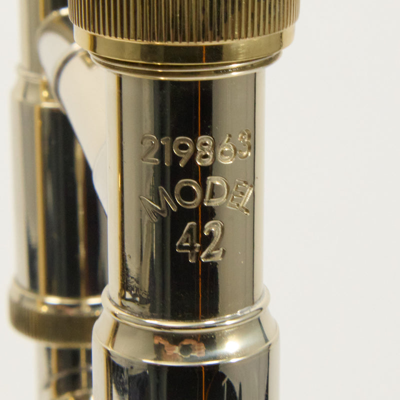 Bach Model LT42BOFG Stradivarius Professional Tenor Trombone SN 219863 EXCELLENT- for sale at BrassAndWinds.com
