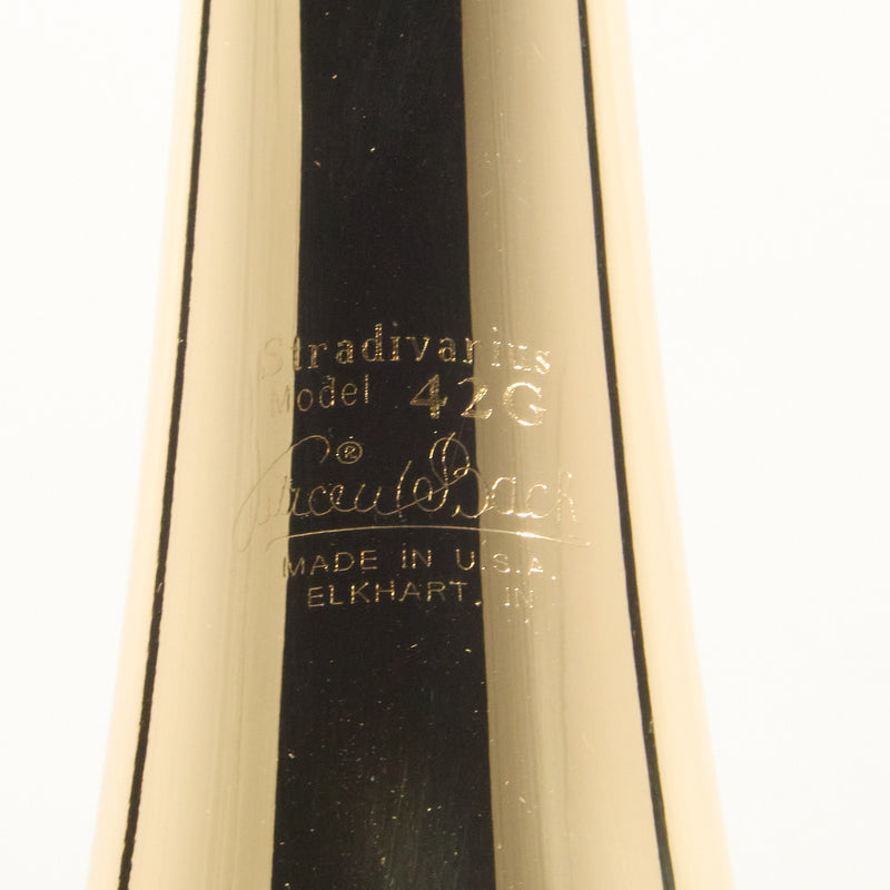 Bach Model LT42BOFG Stradivarius Professional Tenor Trombone SN 219863 EXCELLENT- for sale at BrassAndWinds.com
