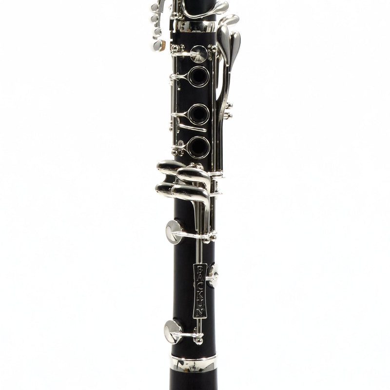 Backun 'Alpha Plus' Student Bb Clarinet with Nickel Plated Keys SN AZ10860 GORGEOUS- for sale at BrassAndWinds.com