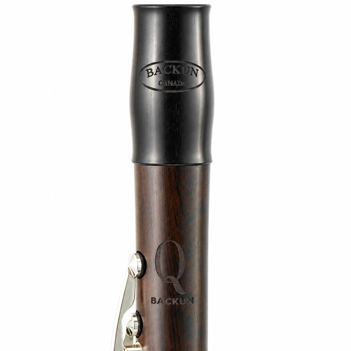 Backun BCLAQG-SK Q-Series Professional A Clarinet in Grenadilla with Silver Keys