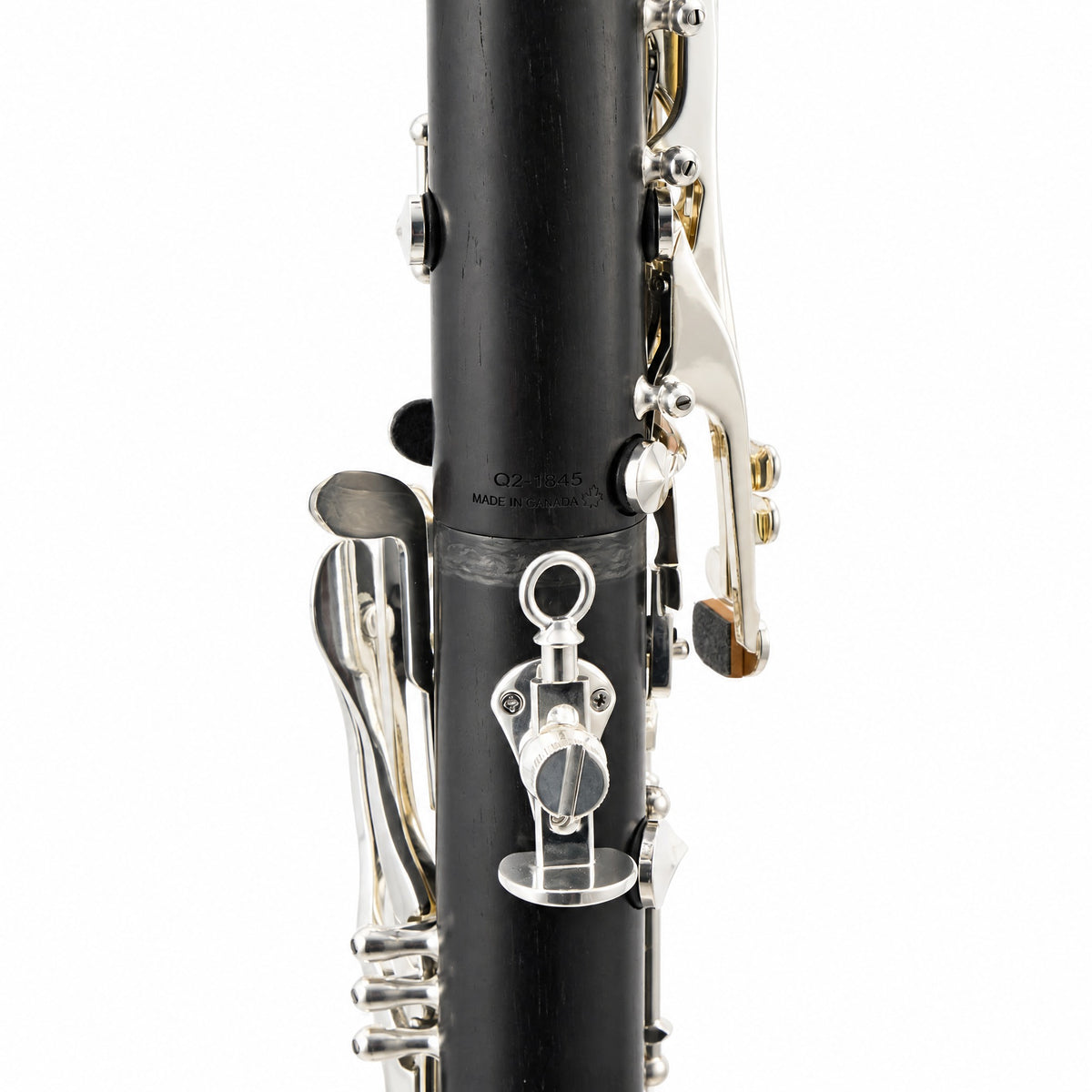 Backun BCLAQG-SKE Q-Series A Clarinet in Grenadilla with Silver Keys, Left Eb Key