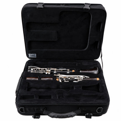 Backun BCLAQG-SKE Q-Series A Clarinet in Grenadilla with Silver Keys, Left Eb Key