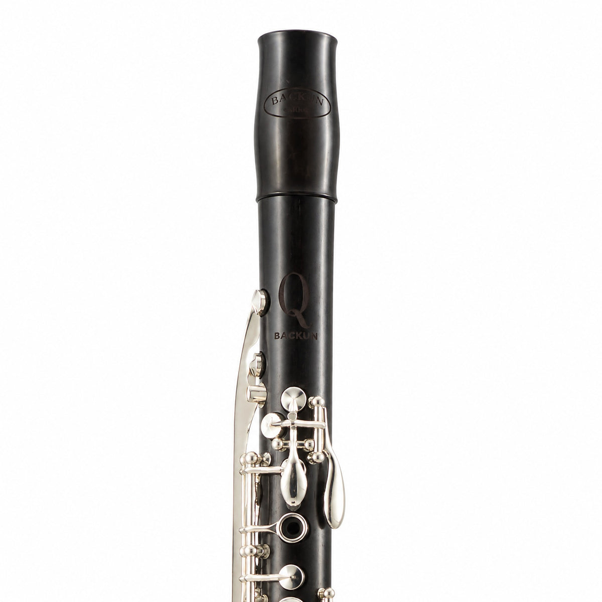 Backun BCLAQG-SKE Q-Series A Clarinet in Grenadilla with Silver Keys, Left Eb Key