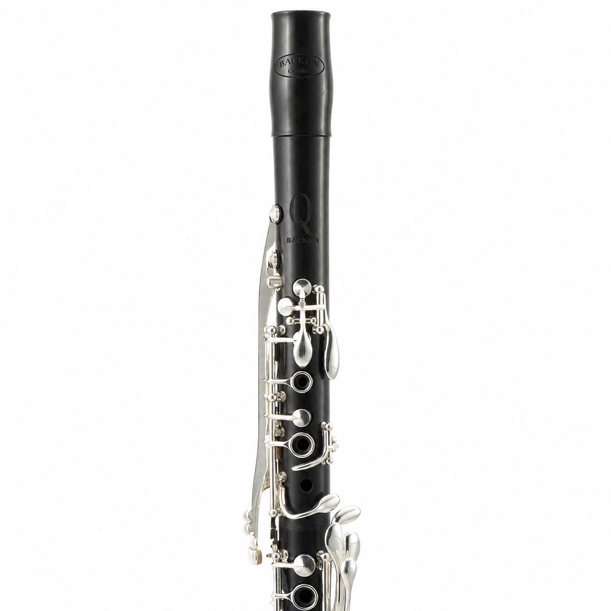 Backun BCLAQG-SKE Q-Series A Clarinet in Grenadilla with Silver Keys, Left Eb Key