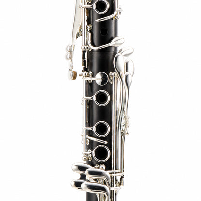 Backun BCLAQG-SKE Q-Series A Clarinet in Grenadilla with Silver Keys, Left Eb Key