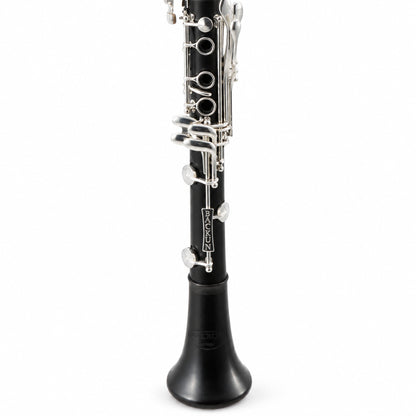 Backun BCLAQG-SKE Q-Series A Clarinet in Grenadilla with Silver Keys, Left Eb Key