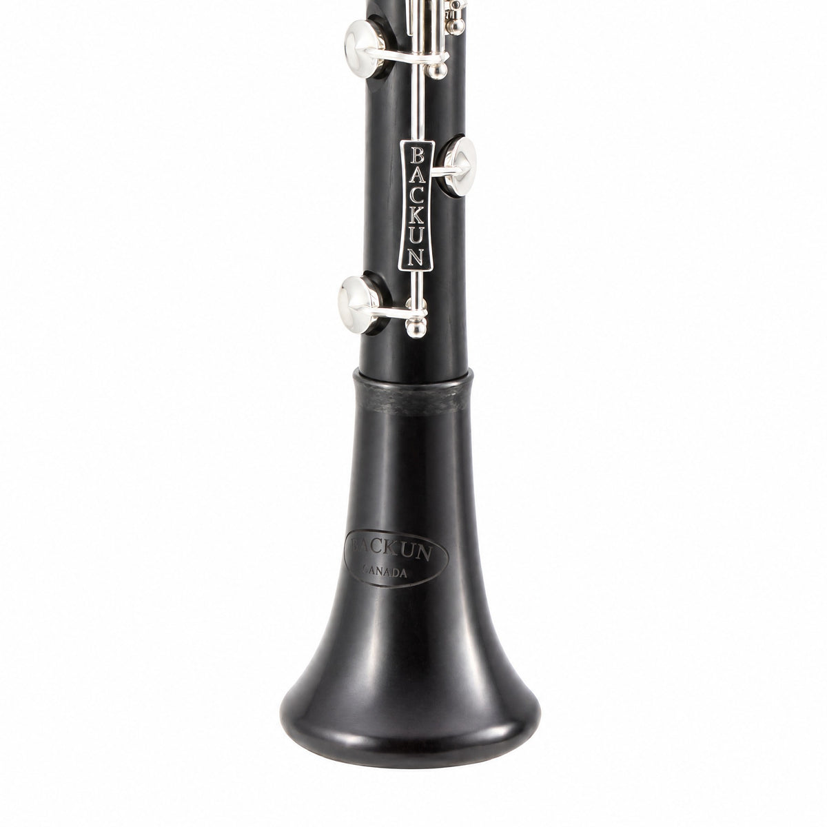 Backun BCLAQG-SKE Q-Series A Clarinet in Grenadilla with Silver Keys, Left Eb Key