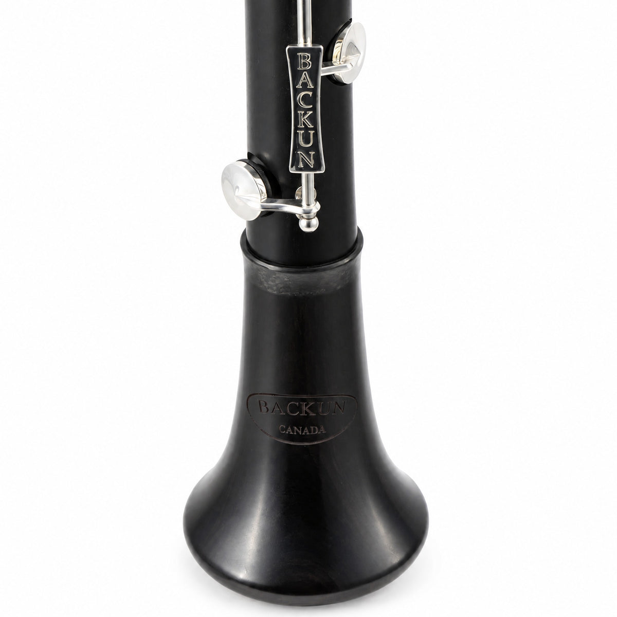 Backun BCLAQG-SKE Q-Series A Clarinet in Grenadilla with Silver Keys, Left Eb Key