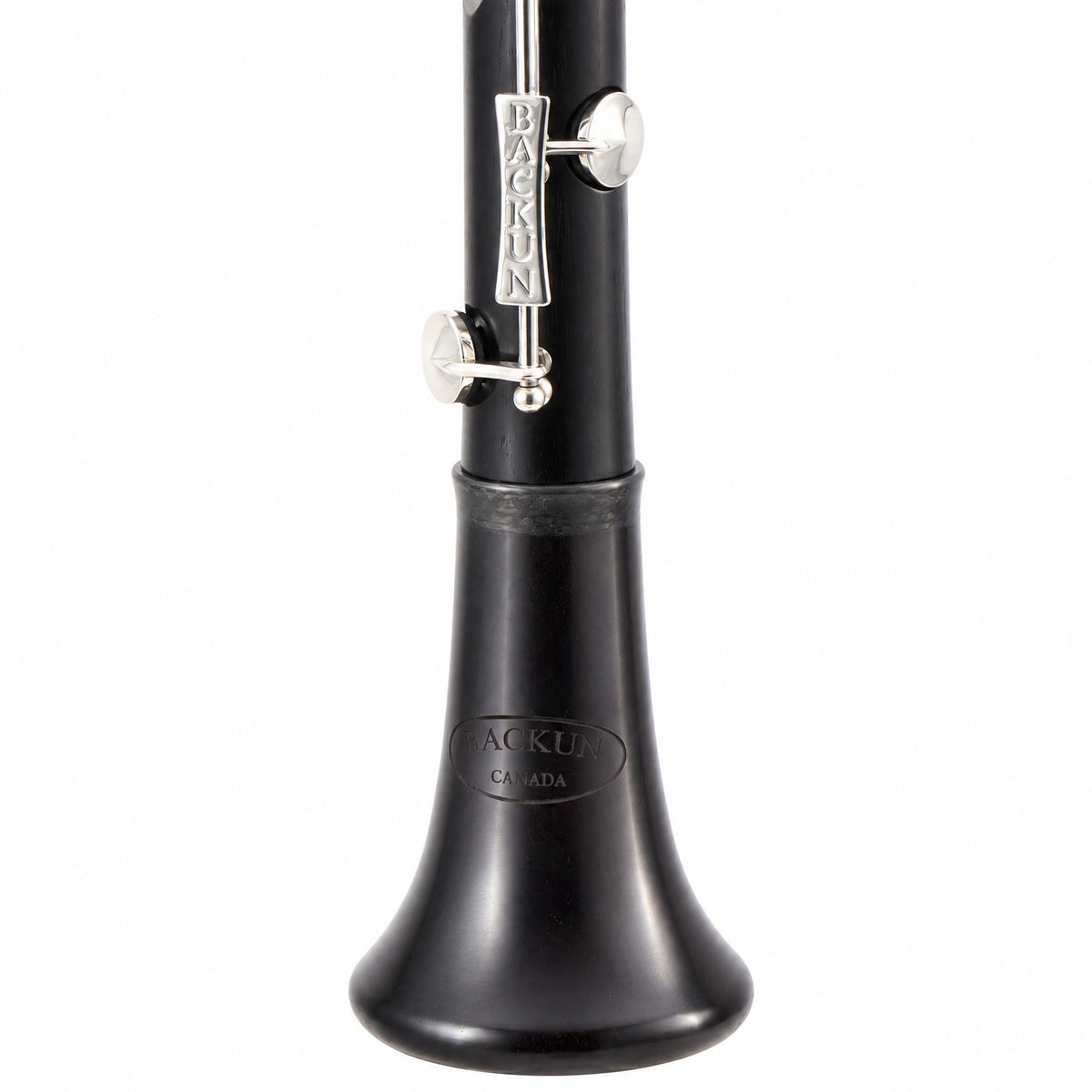Backun BCLAQG-SKE Q-Series A Clarinet in Grenadilla with Silver Keys, Left Eb Key