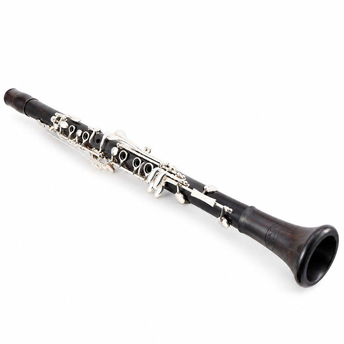 Backun BCLAQG-SKE Q-Series A Clarinet in Grenadilla with Silver Keys, Left Eb Key