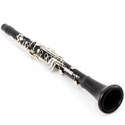 Backun BCLAQG-SKE Q-Series A Clarinet in Grenadilla with Silver Keys. Left Eb Key