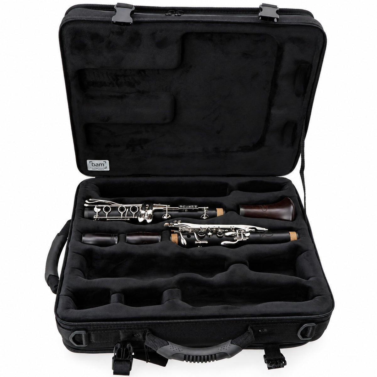 Backun BCLAQG-SKE Q-Series A Clarinet in Grenadilla with Silver Keys. Left Eb Key