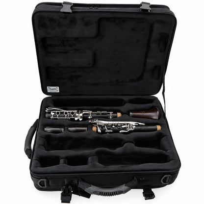 Backun BCLAQG-SKE Q-Series A Clarinet in Grenadilla with Silver Keys. Left Eb Key
