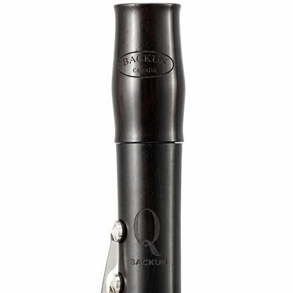 Backun BCLAQG-SKE Q-Series A Clarinet in Grenadilla with Silver Keys. Left Eb Key