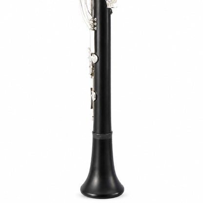Backun BCLAQG-SKE Q-Series A Clarinet in Grenadilla with Silver Keys. Left Eb Key