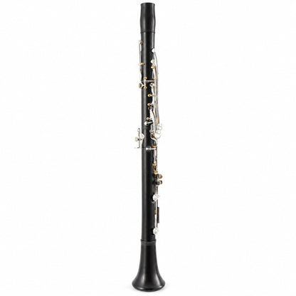 Backun BCLAQG-SKGE Q-Series A Clarinet in Grenadilla with Silver Keys, Gold Posts. Left Eb Key