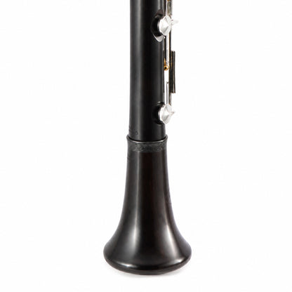 Backun BCLAQG-SKGE Q-Series A Clarinet in Grenadilla with Silver Keys, Gold Posts. Left Eb Key