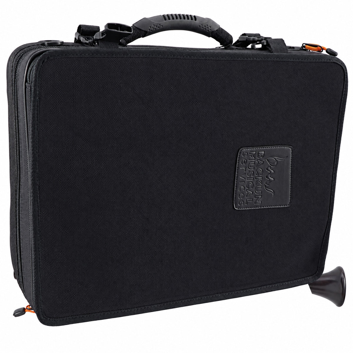 Backun BCLAQG-SKGE Q-Series A Clarinet in Grenadilla with Silver Keys, Gold Posts. Left Eb Key