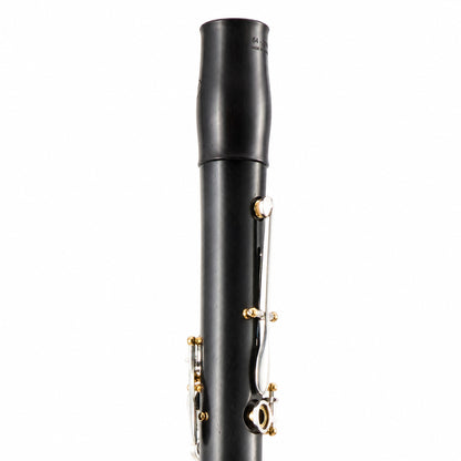 Backun BCLAQG-SKGE Q-Series A Clarinet in Grenadilla with Silver Keys, Gold Posts. Left Eb Key