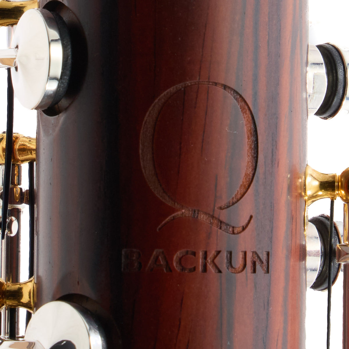 Backun BCLBBQC-C-SKG Q-Series Low C Bass Clarinet in Cocobolo