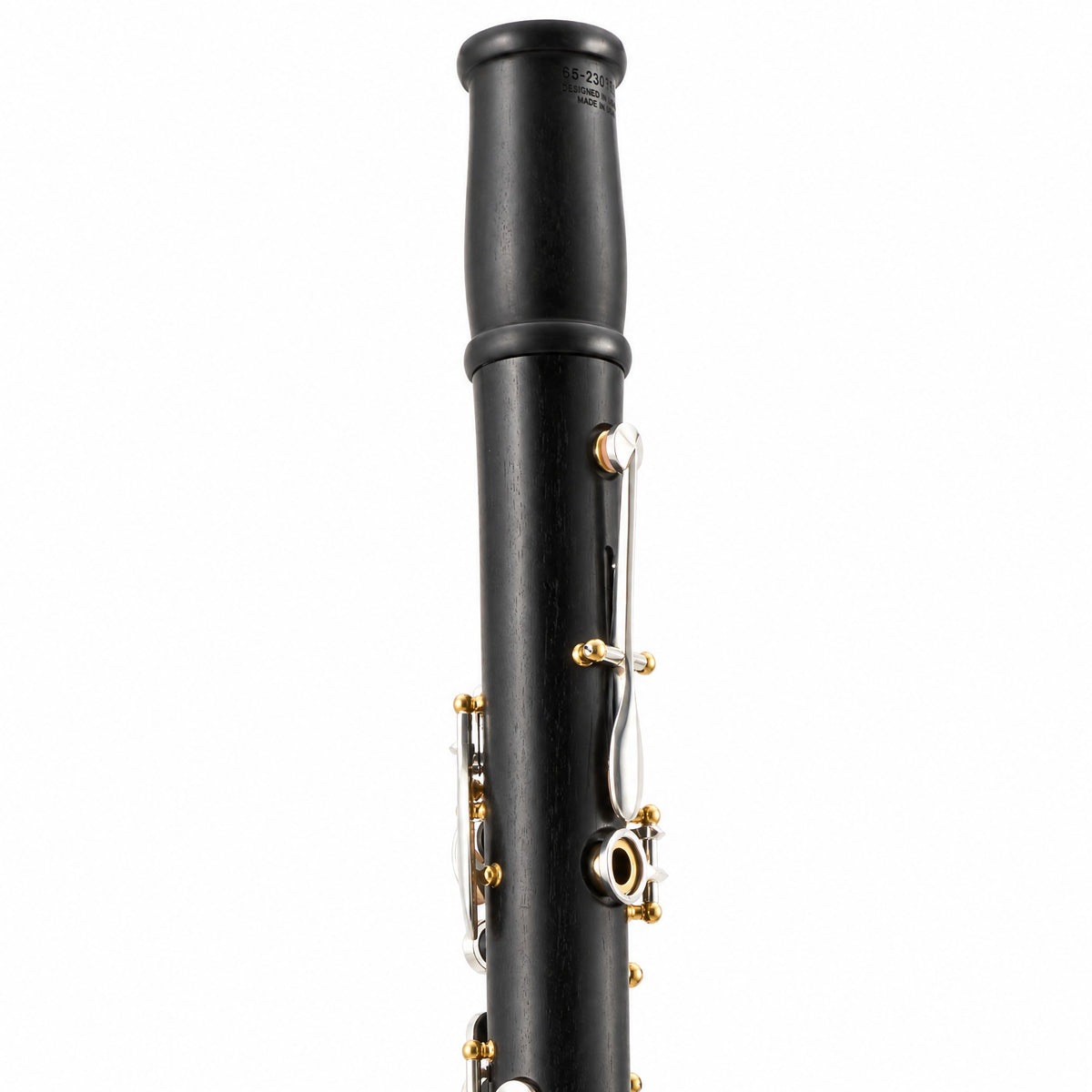 Backun BCLBPROTG-SKGE Protégé Bb Clarinet in Grenadilla with Silver Keys, Gold Posts, Left Eb Key