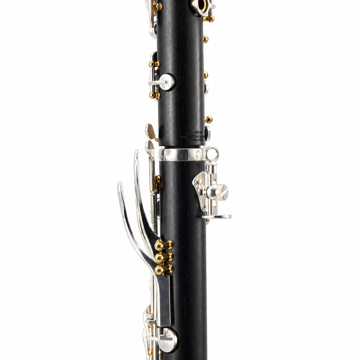 Backun BCLBPROTG-SKGE Protégé Bb Clarinet in Grenadilla with Silver Keys, Gold Posts, Left Eb Key