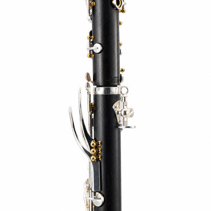 Backun BCLBPROTG-SKGE Protégé Bb Clarinet in Grenadilla with Silver Keys, Gold Posts, Left Eb Key