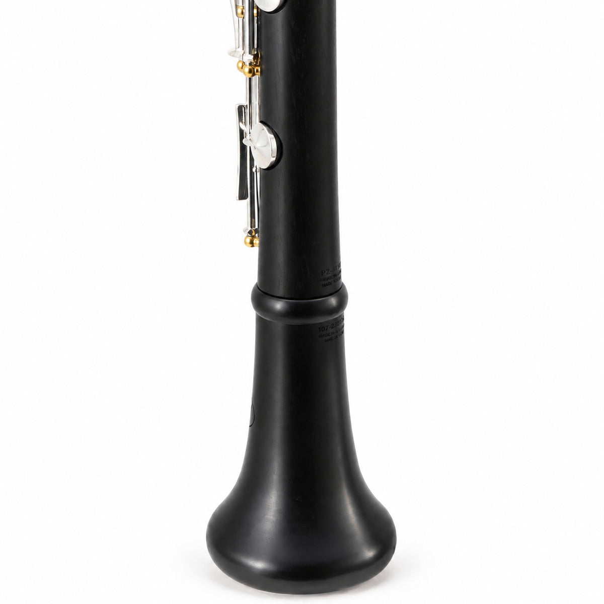 Backun BCLBPROTG-SKGE Protégé Bb Clarinet in Grenadilla with Silver Keys, Gold Posts, Left Eb Key