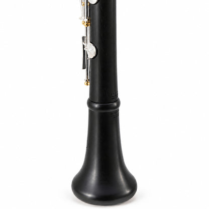 Backun BCLBPROTG-SKGE Protégé Bb Clarinet in Grenadilla with Silver Keys, Gold Posts, Left Eb Key