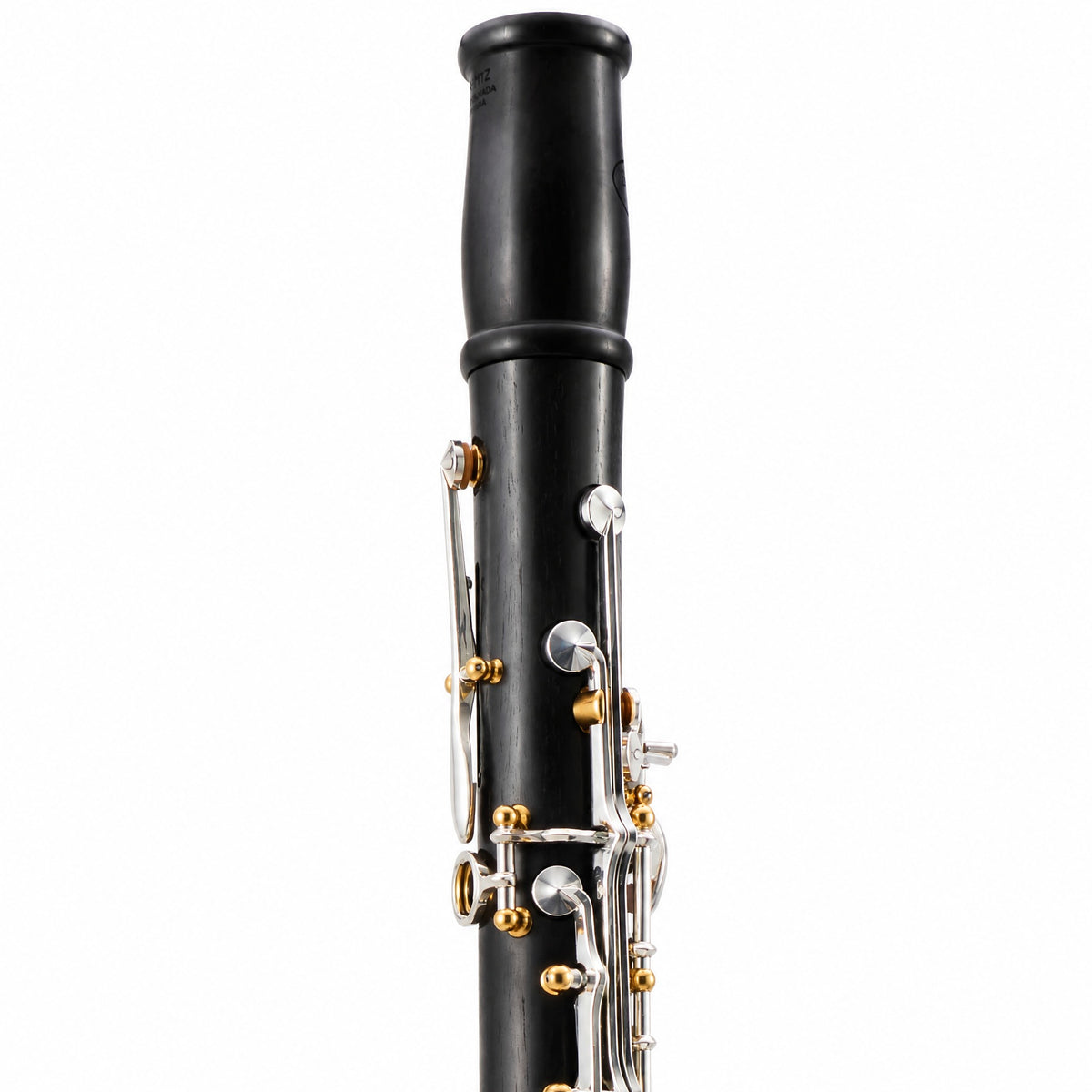 Backun BCLBPROTG-SKGE Protégé Bb Clarinet in Grenadilla with Silver Keys, Gold Posts, Left Eb Key