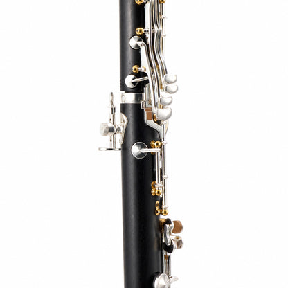 Backun BCLBPROTG-SKGE Protégé Bb Clarinet in Grenadilla with Silver Keys, Gold Posts, Left Eb Key