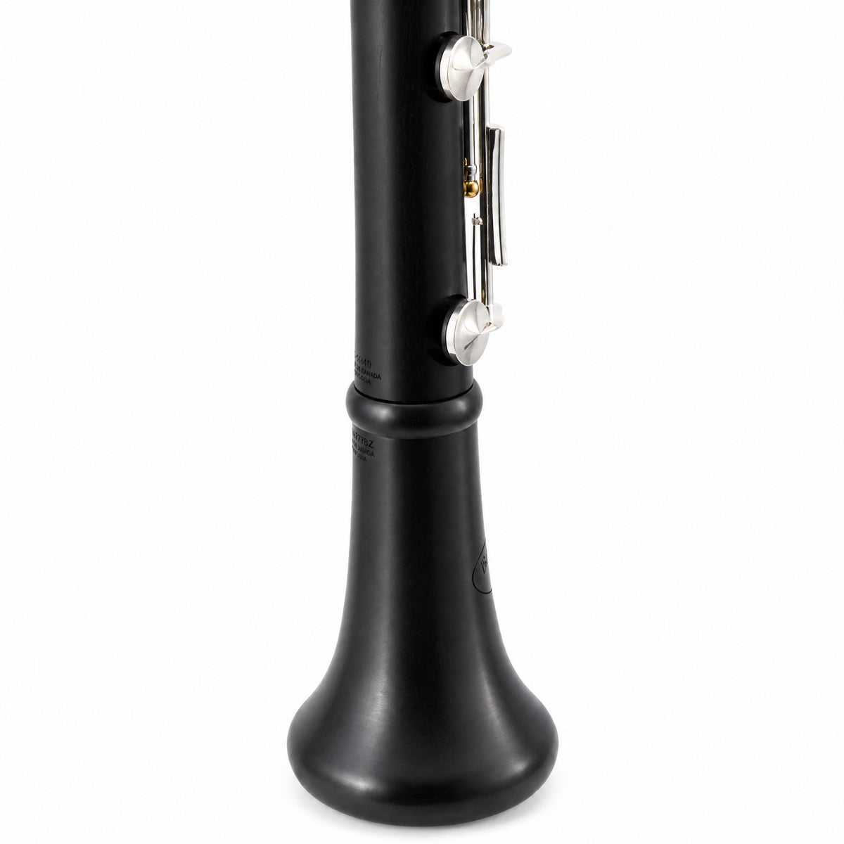 Backun BCLBPROTG-SKGE Protégé Bb Clarinet in Grenadilla with Silver Keys, Gold Posts, Left Eb Key