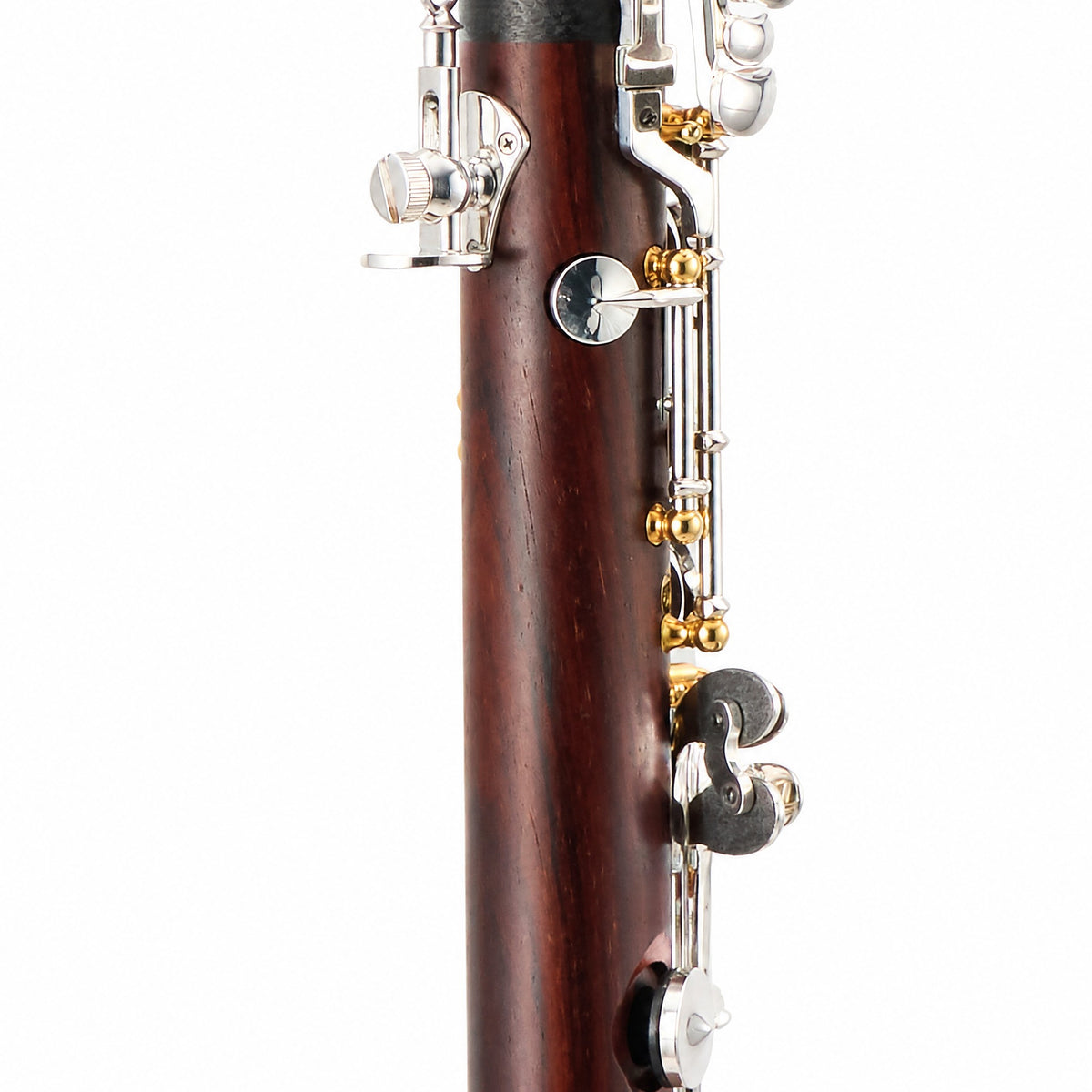Backun BCLBQC-SKG Q-Series Bb Clarinet in Cocobolo with Silver Keys, Gold Posts