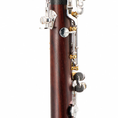 Backun BCLBQC-SKG Q-Series Bb Clarinet in Cocobolo with Silver Keys, Gold Posts