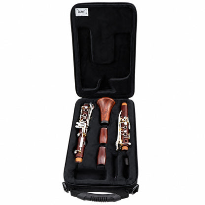 Backun BCLBQC-SKG Q-Series Bb Clarinet in Cocobolo with Silver Keys, Gold Posts