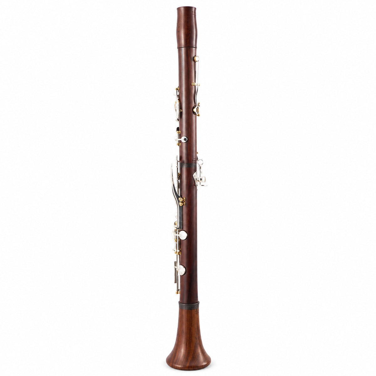 Backun BCLBQC-SKG Q-Series Bb Clarinet in Cocobolo with Silver Keys, Gold Posts