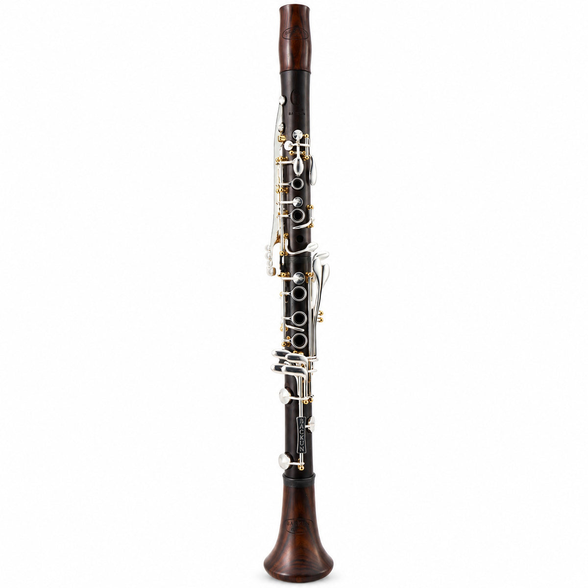 Backun BCLBQC-SKG Q-Series Bb Clarinet in Cocobolo with Silver Keys, Gold Posts