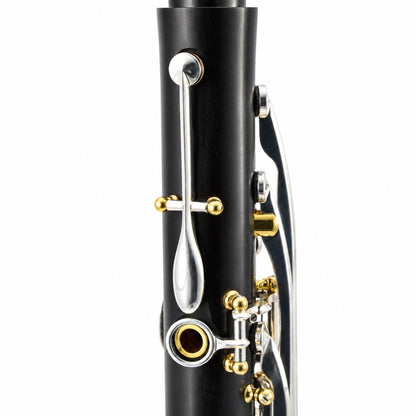 Backun BCLBQG-SKG Q-Series Bb Clarinet in Grenadilla with Silver Keys, Gold Posts