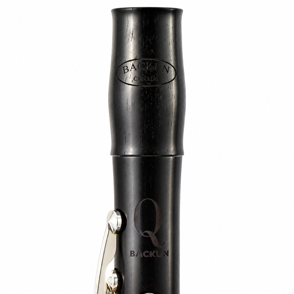 Backun BCLBQG-SKG Q-Series Bb Clarinet in Grenadilla with Silver Keys, Gold Posts