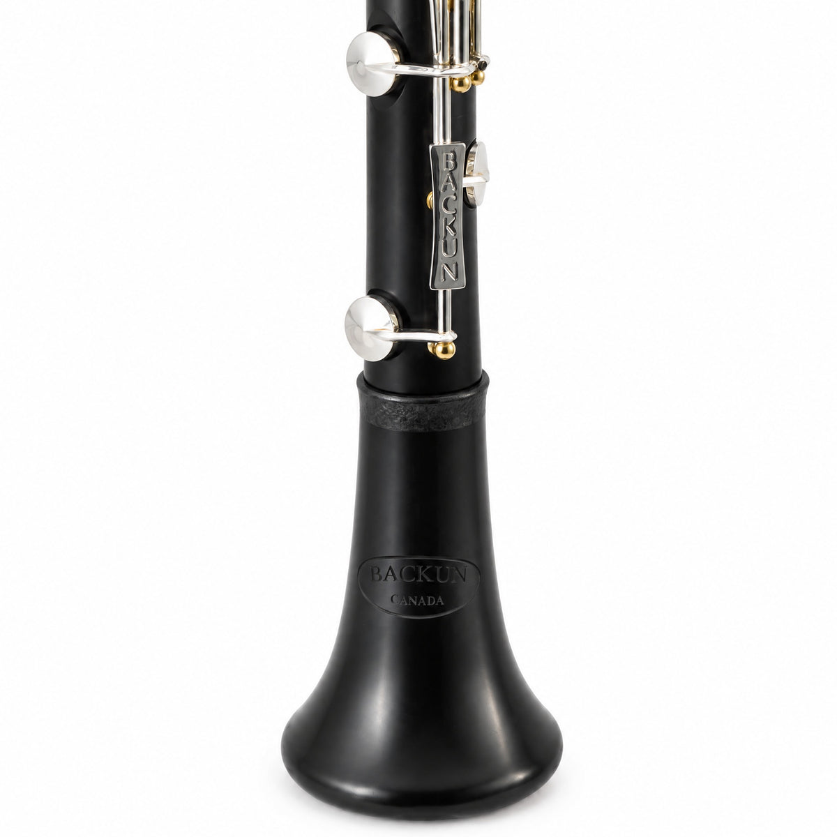 Backun BCLBQG-SKG Q-Series Bb Clarinet in Grenadilla with Silver Keys, Gold Posts