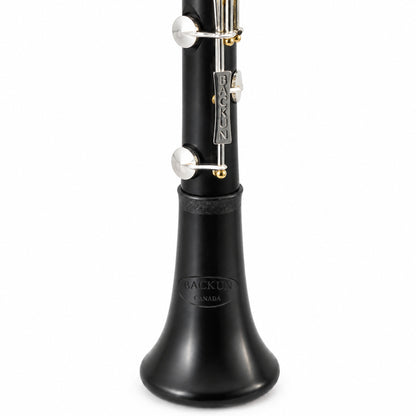 Backun BCLBQG-SKG Q-Series Bb Clarinet in Grenadilla with Silver Keys, Gold Posts