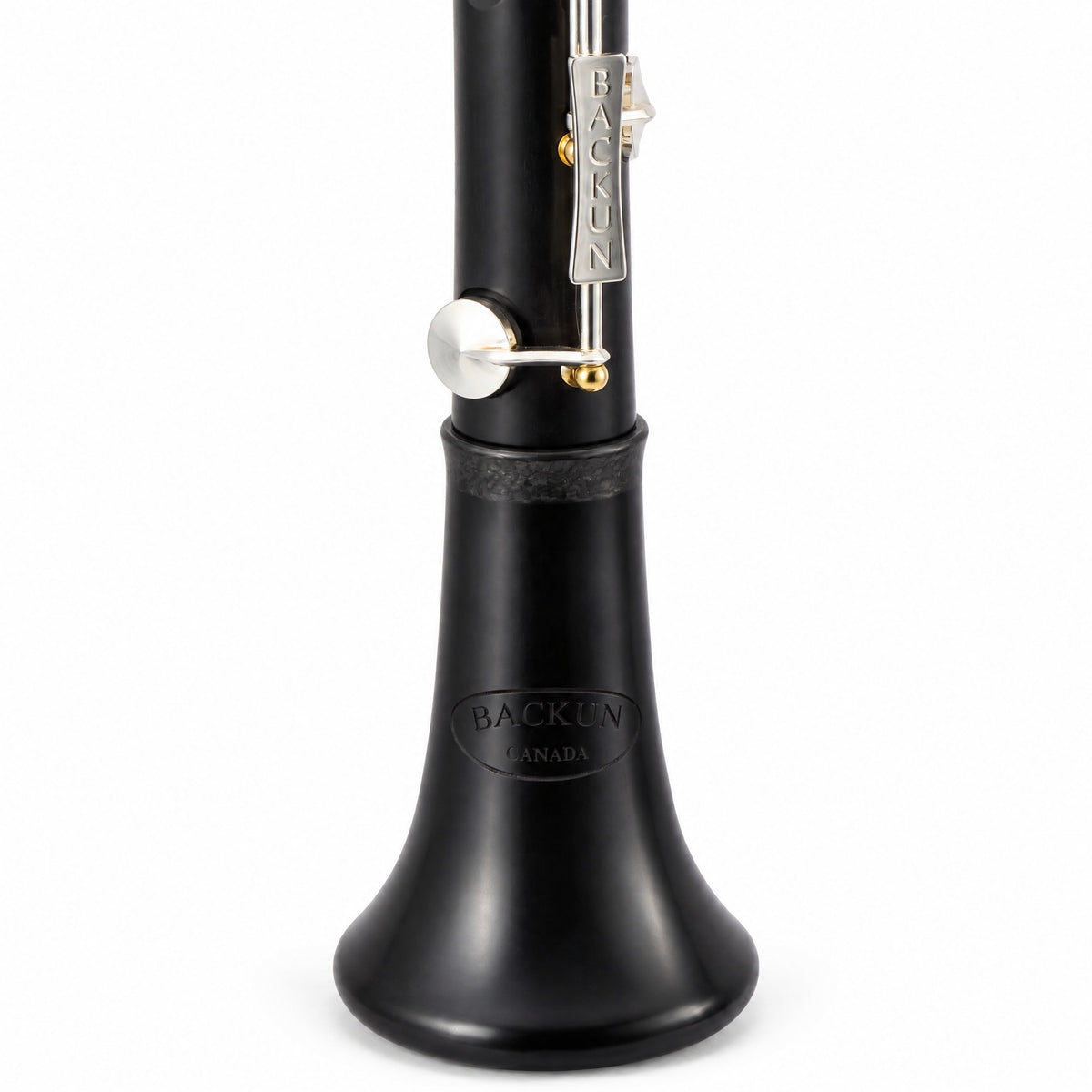 Backun BCLBQG-SKG Q-Series Bb Clarinet in Grenadilla with Silver Keys, Gold Posts