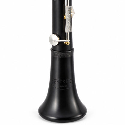 Backun BCLBQG-SKG Q-Series Bb Clarinet in Grenadilla with Silver Keys, Gold Posts