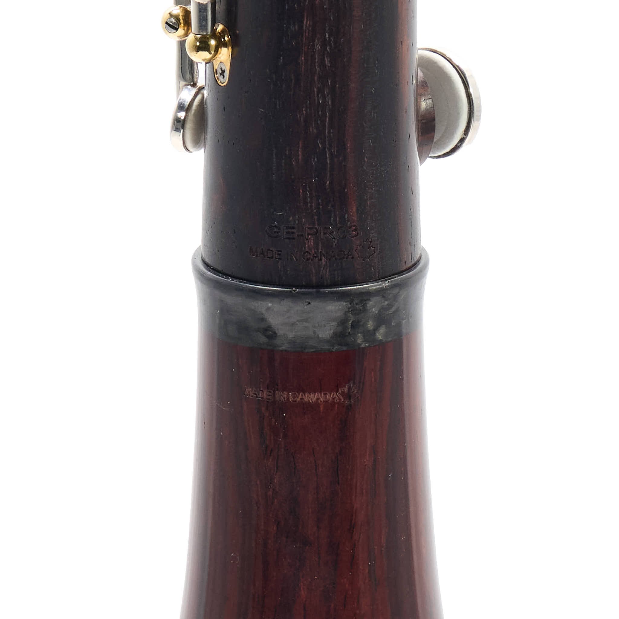 Backun 'Lumiere' Custom Cocobolo Bb Clarinet with Silver Keys/Gold Posts