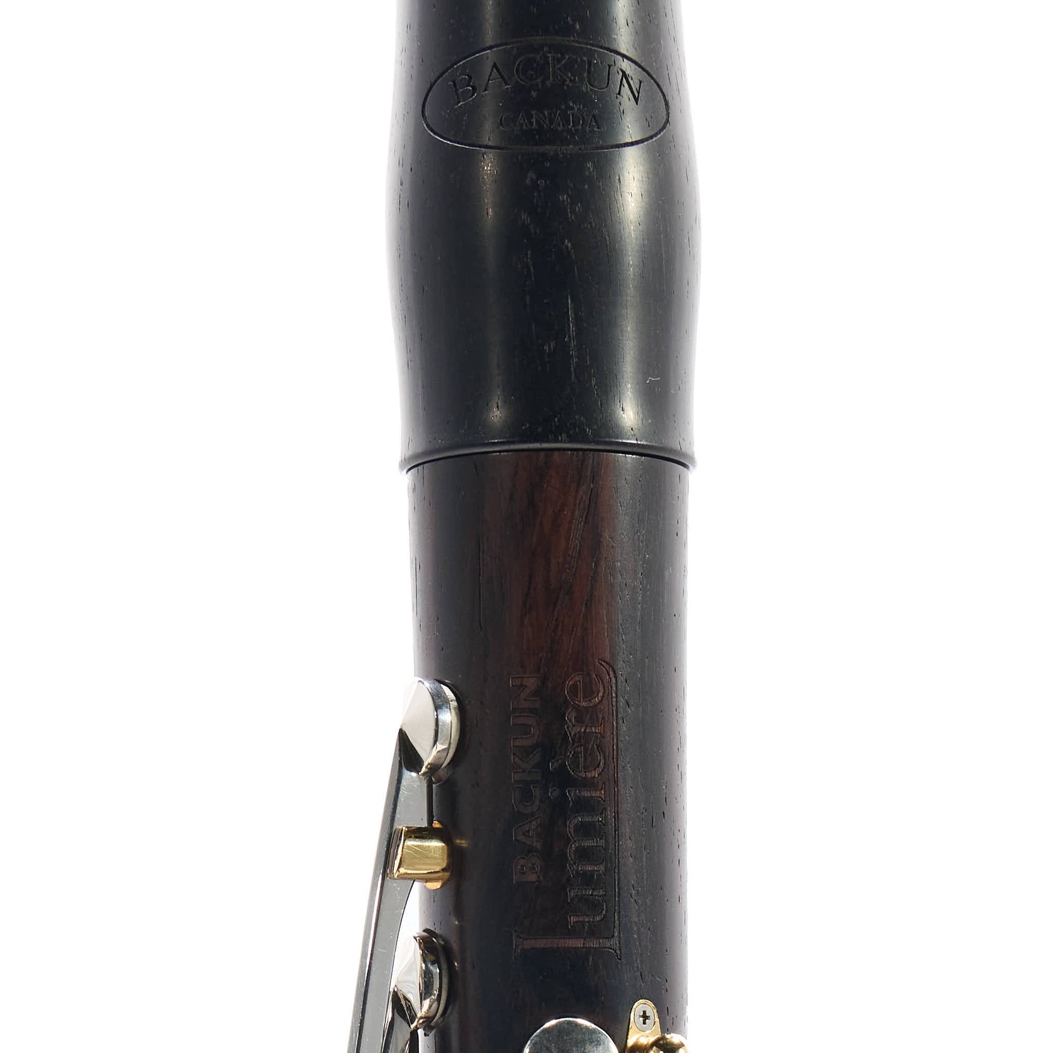 Backun 'Lumiere' Custom Cocobolo Bb Clarinet with Silver Keys/Gold Posts