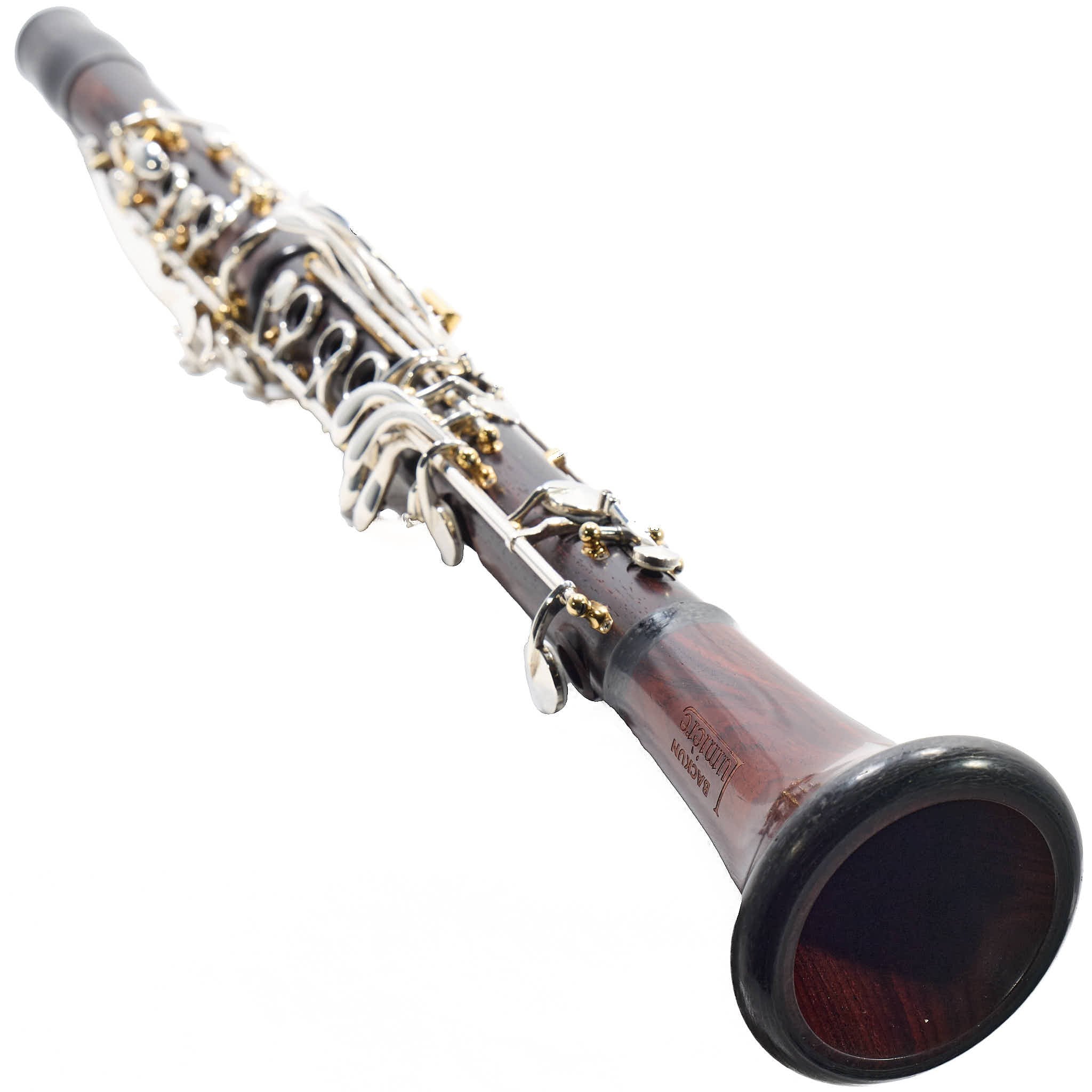 Backun 'Lumiere' Custom Cocobolo Bb Clarinet with Silver Keys/Gold Posts