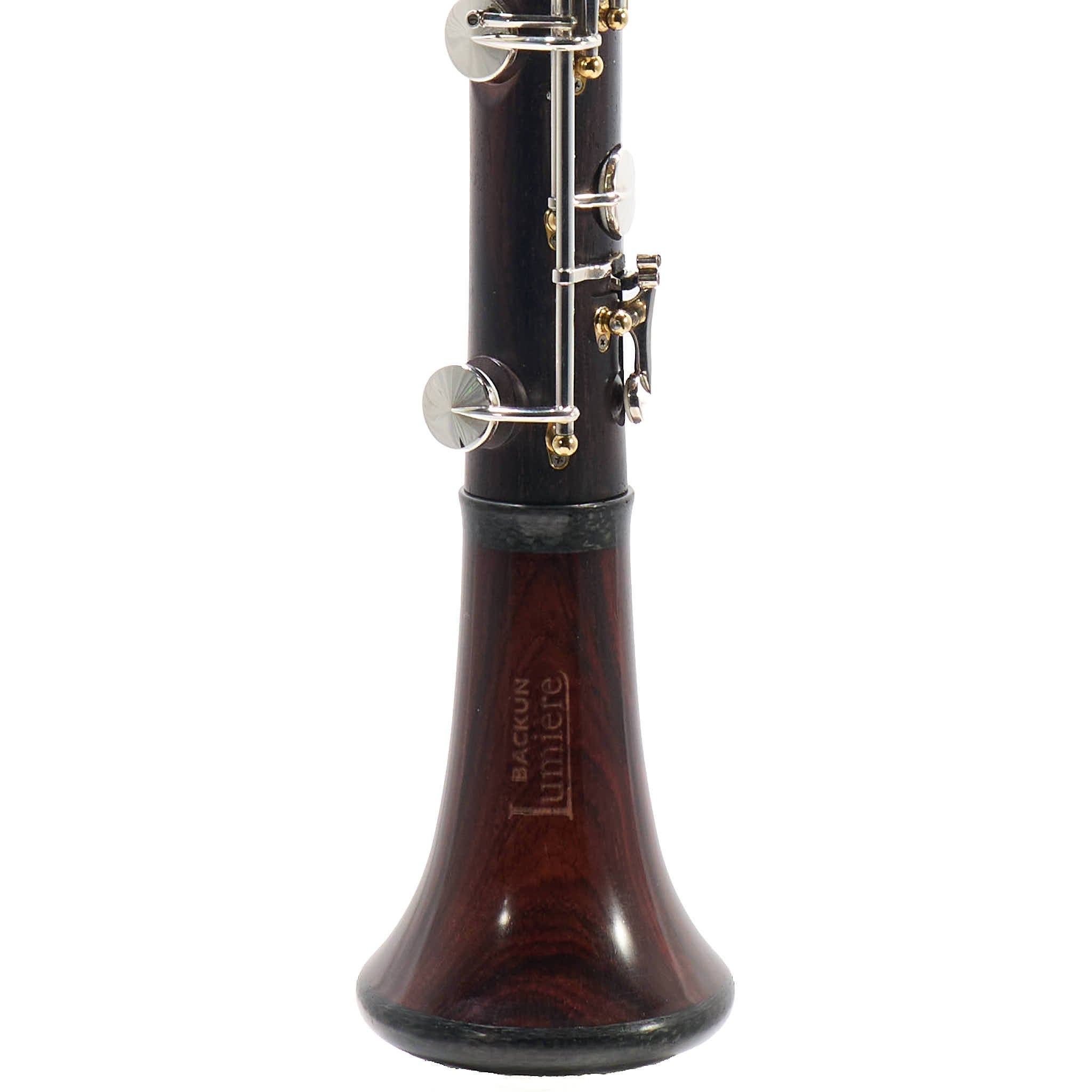 Backun 'Lumiere' Custom Cocobolo Bb Clarinet with Silver Keys/Gold Posts