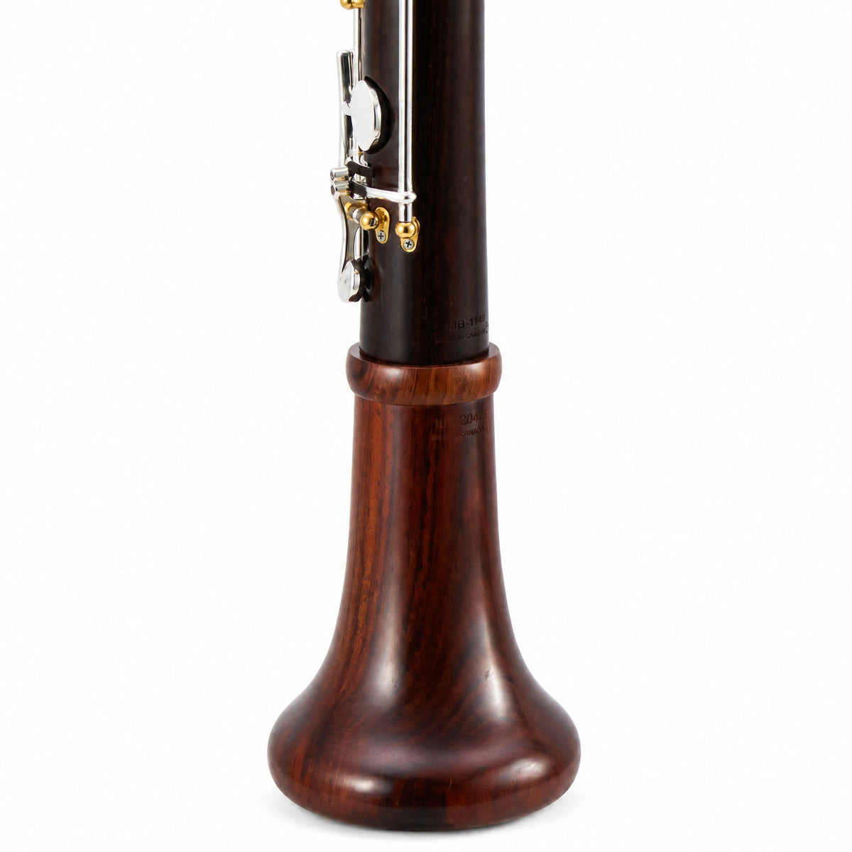 Backun MoBa Professional Bb Clarinet in Cocobolo with Silver Keys, Gold Posts